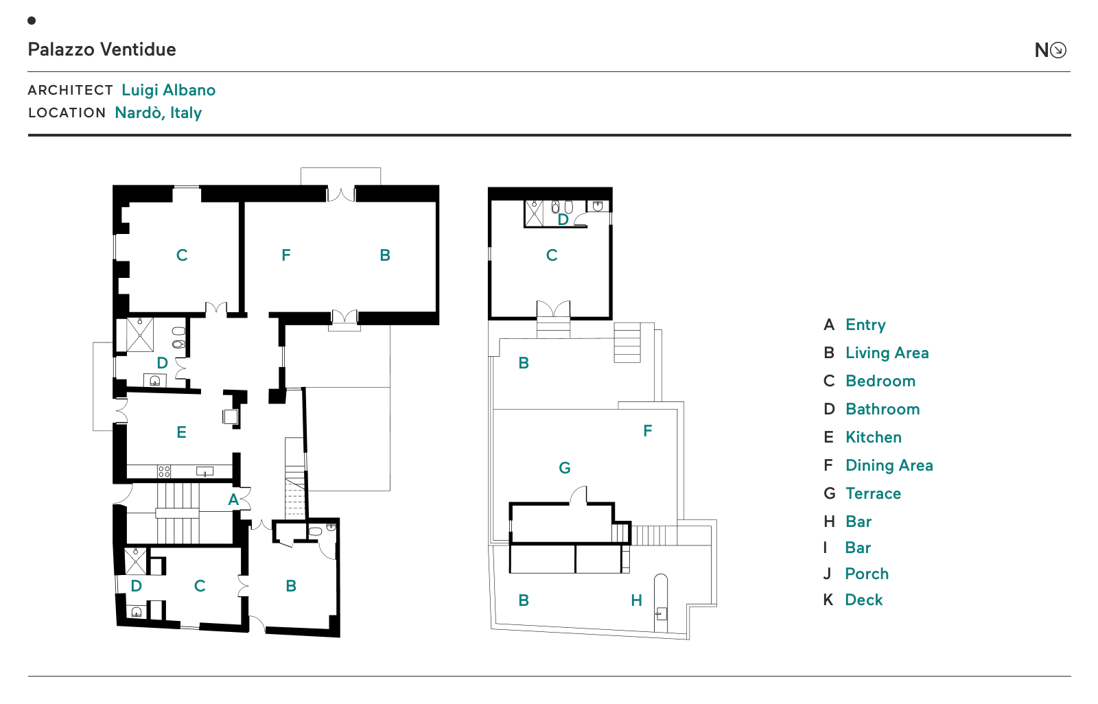 Floor Plan of Palazzo Ventidue