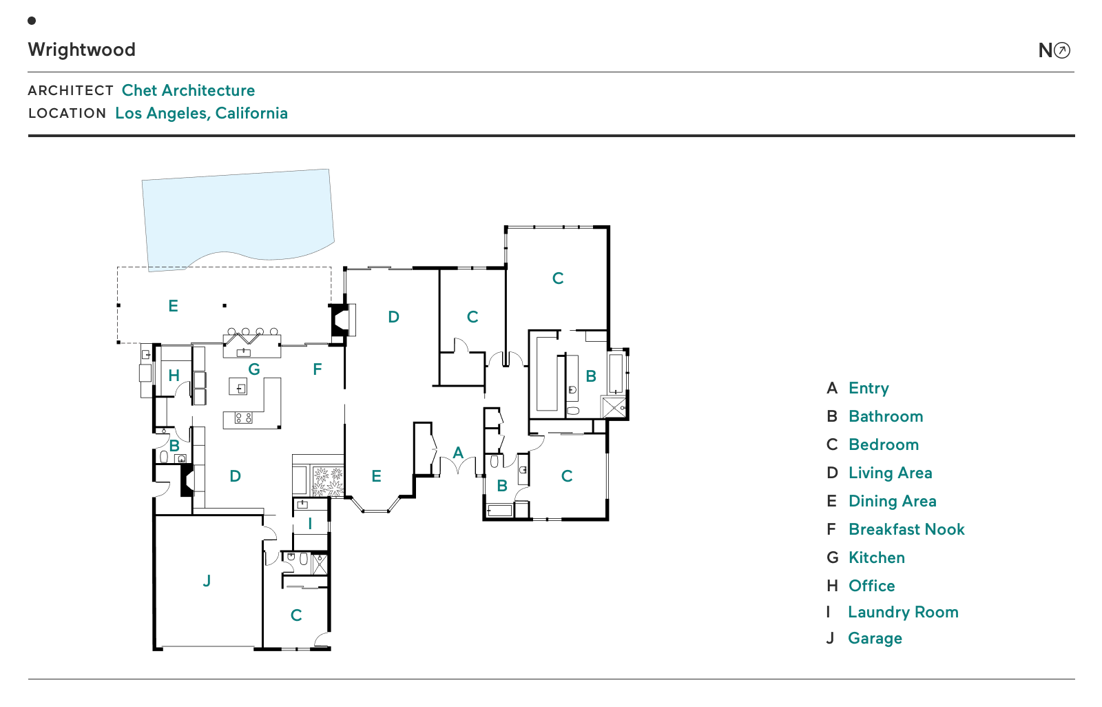 Floor Plan of Wrightwood by Chet Architecture