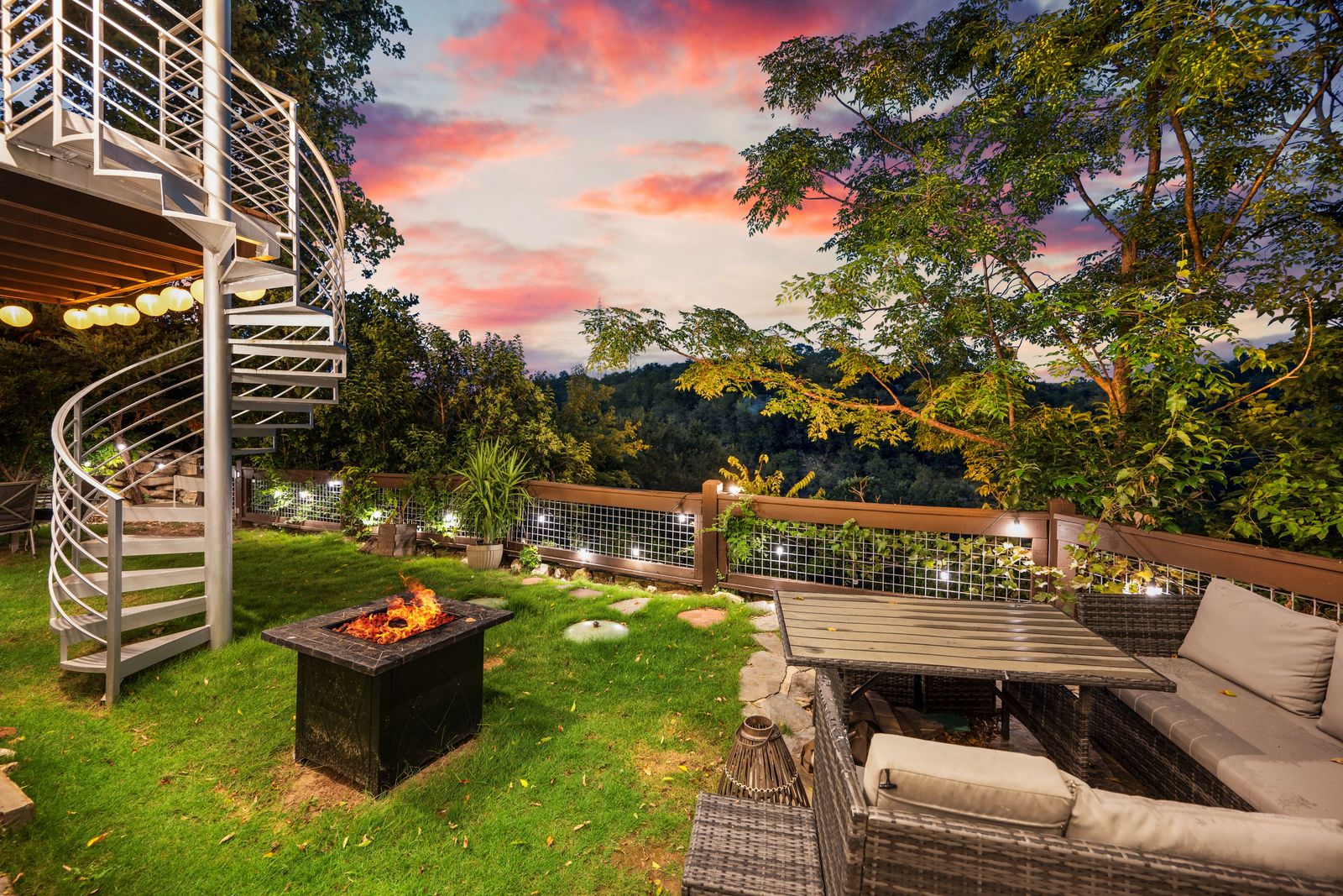A member of the Apache Shores community, the home comes with amenities like a private boat launch on Lake Austin and a disc golf course.