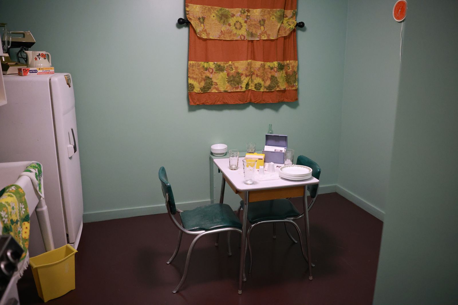 Inside the historic apartments.