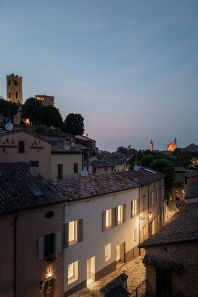 Perched on a hillside in Longiano, the one-bedroom apartment sits on the same street where Nicola’s late father once owned property, a full-circle moment the couple took as a sign.