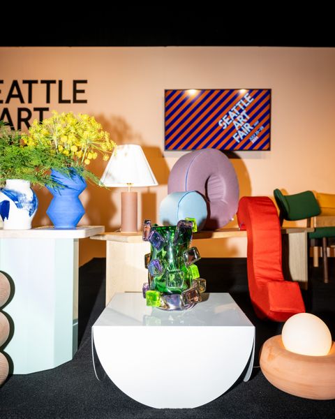 The stage at the Seattle Art Fair.