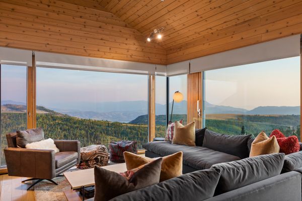 The home comes fully furnished.