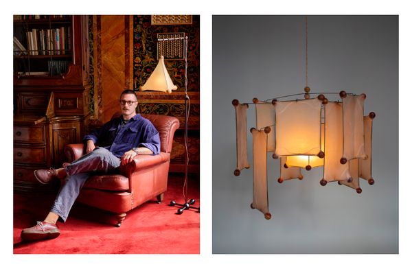 James Cherry takes a sculptural approach to his lighting by using upcycled and found elements and transforming them into high design.