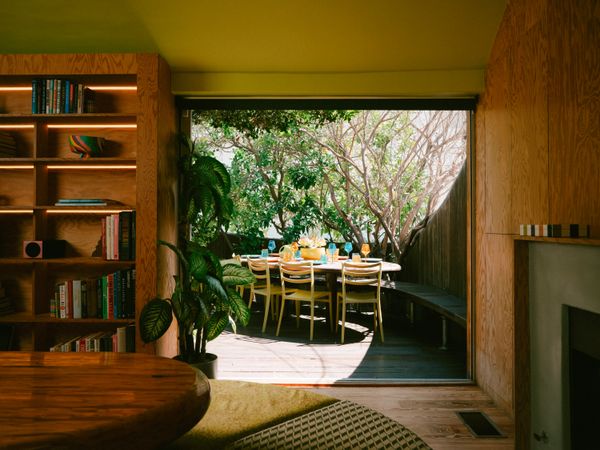 David was a bibliophile, and there are bookcases everywhere. 