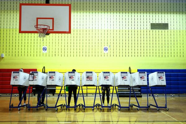 People take part in early voting at a polling center in the Manhattan borough of New York during early voting for the upcoming mayoral election, on October 27, 2025. The city’s soaring cost of living, perhaps more than any other issue, propelled the unlikely Democratic socialist candidate Zohran Mamdani to win the Big Apple’s mayoral race.