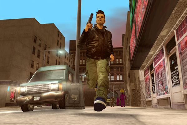 A scene from <i>Grand Theft Auto III</i>, one of the most popular video games of all time.