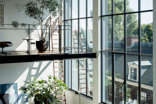 The space is now filled with light, thanks to double height windows, allowing for plants and greenery to thrive.