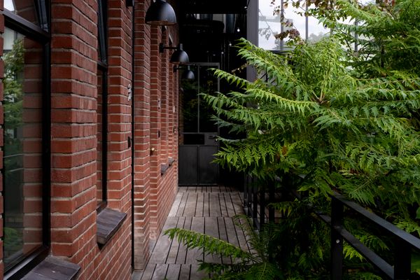 A view onto the terrace.