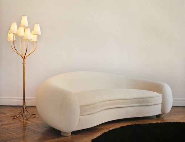 The Polar Bear sofa by Jean Royère in 1947 did Cloud Dancer before Cloud Dancer did.