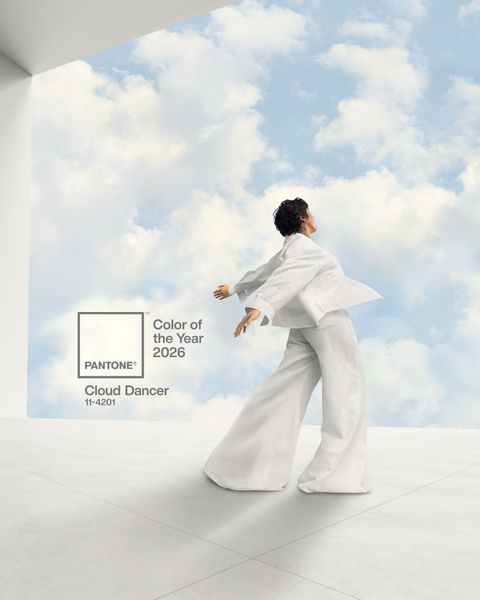 Pantone chose Cloud Dancer, a stark white, as its 2026 Color of the Year.