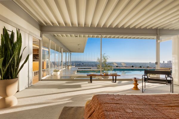 Koenig designed the residence as part of Los Angeles’s Case Study Houses, a postwar experiment in creating affordable, easily replicable homes.