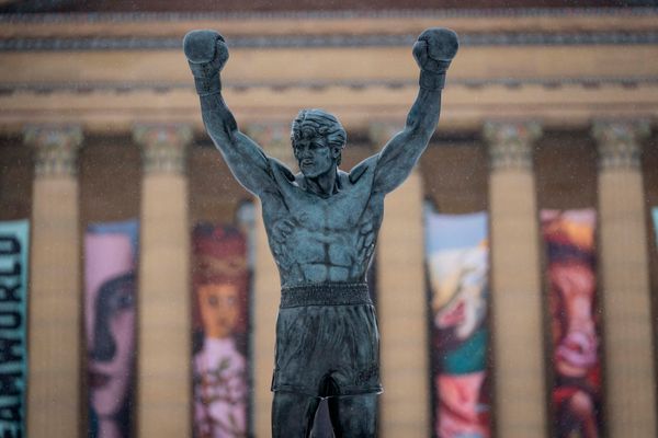The Rocky statue in Philadelphia, United States on January 25, 2026.