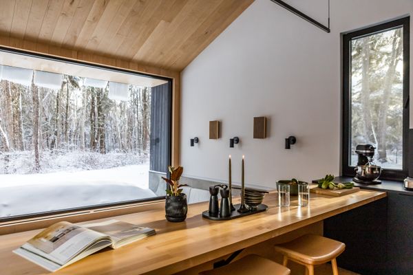Built on a budget of $1,154,170, Emily Fritz-Endres and Sarah Abraham’s cabin in the Berkshires is far from a typical tiny house.