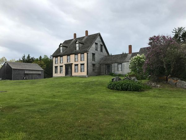 This photo, taken in June 2017, show's Christina's House in Cushing, Maine. This property, which is owned by the Farnsworth Museum in Rockland, Maine, is also known as the Olson House. The Farnsworth is dedicated to American and Maine-inspired art. The Olson House, a National Historic Landmark, is the late 19th-century saltwater farm that was home to Christina Olson and her brother Alvaro. It was the inspiration for more than 300 works by Andrew Wyeth, including Wyeth's 1948 painting Christina's World, which is now owned by the Museum of Modern art in New York. Andrew Wyeth once said, "To me, each window is a different part of Christina's life. " .