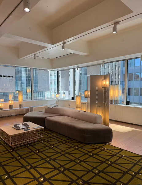 Vintage curators Rarify debuted lighting at Afternoon Light during New York design week.