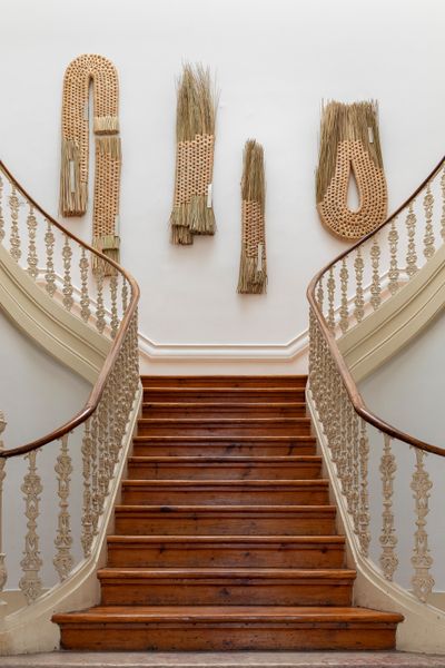 The bunho technique used for Macheia’s Bulrush collection is a traditional Portuguese basketry method that only two artisans in Europe still practice, per the design studio.