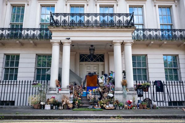 A homeless man living on the porch of a multi-million dollar mansion in London while it remains empty is a stark representation of the city’s housing crisis.