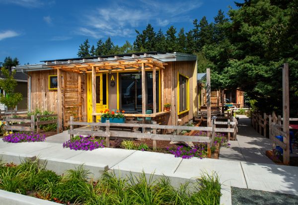 Together, the three single-story residences contain 1,660 square feet, with one bedroom and one bathroom in each unit.