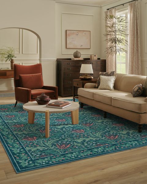 Floral motifs are a constant in the collection.