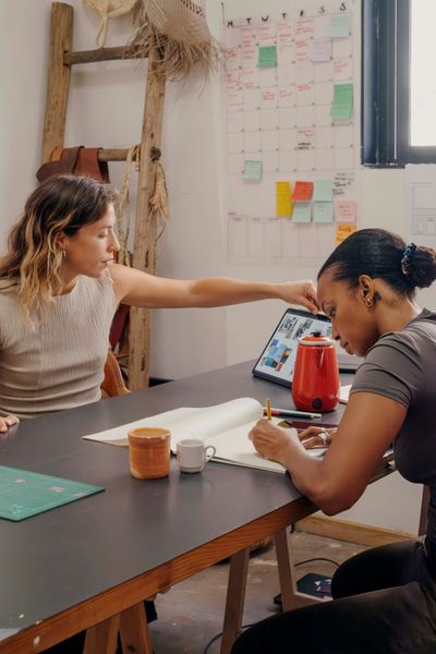 Lisbon design duo Macheia is led by Lucrezia Papillo (left) and Iany Gayo (right).