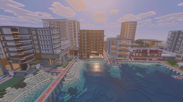 A view of the bay and the boutique hotel