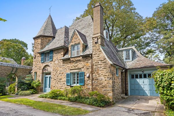 Built in 1925–26, the French Norman Revival home was commissioned by developer Dr. George Woodward, designed by Philadelphia architect Robert Rodes McGoodwin, and constructed by John E. Walt. Architectural records identify it as Woodward's 
