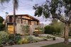 The home is motivated by Mid-Century style, but also expresses a sense of California-cool. Photo of Cohen Residence modern home
