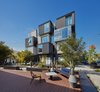 A central courtyard with California-made seating by Ilan Dei. Photo 11 of PLATFORM modern home