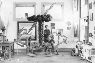 This fairytale sculpture created by John Bauer in the ‘70s rocked with multiple moving parts. This eccentric piece was debuted onstage at a concert by The Youngbloods at San Francisco’s Avalon Ballroom. It’s a perfect example of how imaginations were set free at that time. Photo courtesy of John Bauer. 