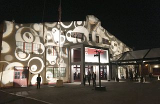 On the night of the special preview gala at the Fort Mason Festival Pavilion, we found ourselves entering an illuminated facade, leading into somewhat of a dream space.