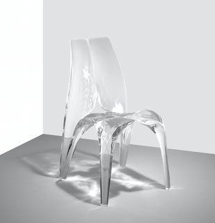 The waves and ripples turn these furniture pieces into fluid art forms, seemingly frozen in time. 