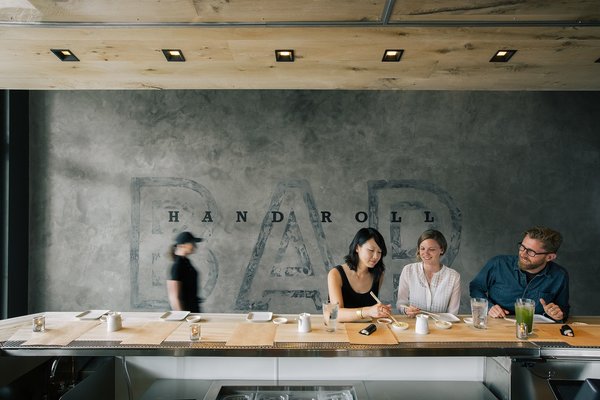 Because of the fact that customers sit so close to the chef, the hand rolls are served at their ideal state. Tom Nozawa, one of the founding partners of the Sushi Nozawa Group, was inspired by the childhood memory of being handed fresh temaki from his father as soon as he prepared it for him.