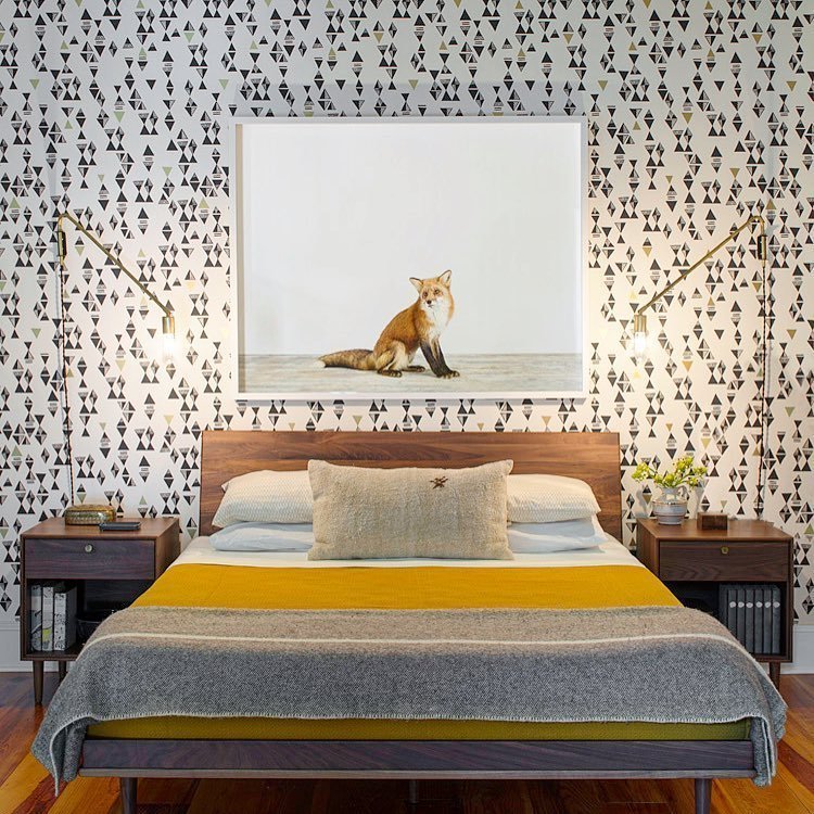 Rethink Design Studio shared the bedroom they designed for the Bartow Point Drive residence.