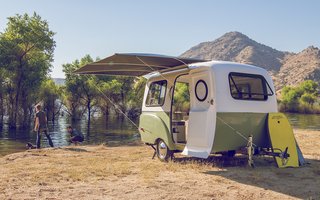 The camper is equipped with marine-quality parts and accessories that have been personally tested by the Happier Camper team.