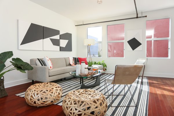 The second floor is separated from the main floor, and offers a private open living space that’s connected to the upgraded kitchen.