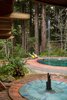 Both the pool and fountain feature original blue vertical tiles from Heath Ceramics, both of which are still functional. Photo 14 of Liebermann House modern home