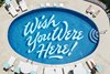 Modern home with Outdoor, Swimming Pools, Tubs, Shower, Large Pools, Tubs, Shower, and Concrete Patio, Porch, Deck. Self-taught graphic artist Matthew Tapia hand-painted the illustrated text on the bottom of the pool. Photo 5 of The Surfjack Hotel & Swim Club