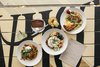 Chef Ed Kenney supports local farms as much as possible when sourcing the fresh ingredients for the restaurant, which can be enjoyed in the restaurant, outside near the pool, or in your own space with room service. Photo 8 of The Surfjack Hotel & Swim Club modern home