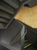 The core consolidates all the functions of mechanical room, wet-lab, shop sink, caterer’s kitchen and bathrooms, all accessed by an articulated and segmented corkscrew stair that visually merges with its surface and passageways.
#staircase #stairs #twistedstairs #sculpturalstairs #interior #interiorarchitecture #interstice #sanfrancisco #intersticearchitects #corkscrewstair #workshop #cesarrubio #cesarrubiophotography Photo 19 of Minna Street DREAM:shop modern home