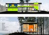 The dwelling acts as two organically interconnected frames, one mineral and one of wood which float above a virtually undisturbed site between one of the world's richest marine tidal ecosystems in the northeast - a wetland preserve to the southwest. The two buildings hover over the site connected by a hald enclosed bridge
#rendering #sections #beachhouse #interstice #intersticearchitects.com #nature Photo 12 of TreeHugger modern home