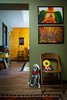 Modern home with Hallway and Medium Hardwood Floor. Art and games throughout the space invoke camp memories. Much of the art and accessories, like the photographs above, come from the Camp Wandawega Land of Nod collaboration. Photo 4 of Graduate Madison