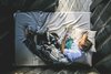 The structure has just enough space for a single bed, which folds into a couch when not in use.
Photo: Sophia van den Hoek Photo of Book a Stay in This 3D-Printed Tiny House modern home