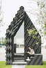 Modern home with Exterior, Cabin Building Type, and Prefab Building Type. The architects used a number of different geometric designs on the facade to showcase the variety that can be achieved with the technique, while also optimizing insulation and material consumption.
Photo: Sophia van den Hoek Photo of Book a Stay in This 3D-Printed Tiny House