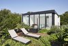 Modern home with Outdoor, Wood Patio, Porch, Deck, Raised Planters, Gardens, and Rooftop. Rooftop patio Photo of Lipan House