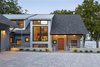 Modern home with Outdoor, Trees, Shrubs, Front Yard, and Hanging Lighting. Photo courtesy of Rehkamp Larson Architects provided by Marvin Windows and Doors Photo of Lake Edge