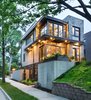 Modern home with Exterior and House. Builder John Kraemer & Sons’ Lake Calhoun Organic Modern residence, winner of 2016 Integrity Red Diamond Achiever Award Photo 8 of Lake Calhoun Organic Modern