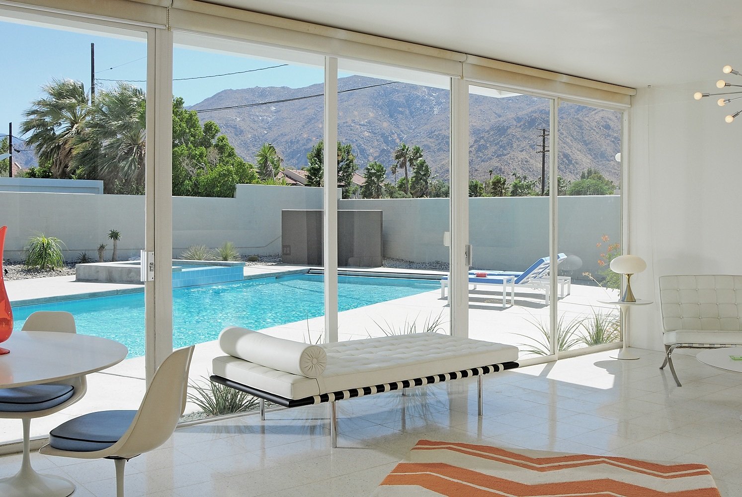 The home features terrazzo flooring throughout.