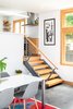 Modern home with Dining Room, Concrete Floor, Chair, Recessed Lighting, Pendant Lighting, and Table. Stairs from kitchen Photo 8 of Ballard Residence