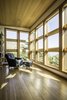 The sunny, view-focused living room encourages a life of quiet reflection. Photo 2 of Eagle Point modern home